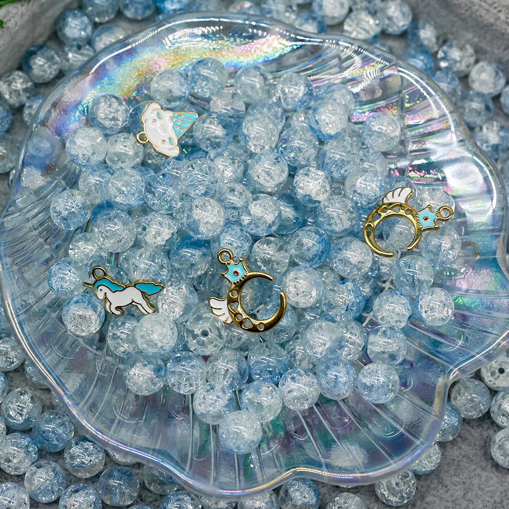 【A019】Moonlight Tears - High Quality Glass Beads